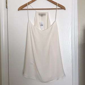 LOFT cream blouse
